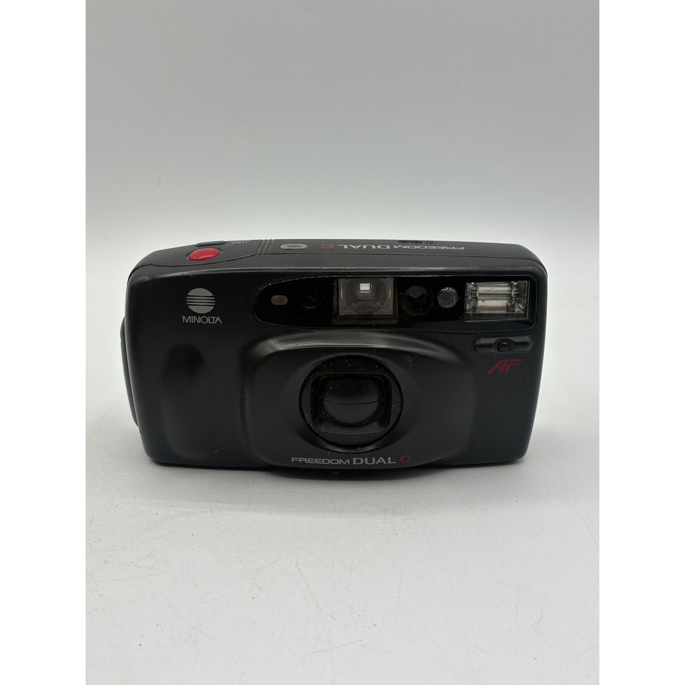 Minolta Freedom Dual C 35mm Film Camera AF Dual Lens Black Point and Shoot